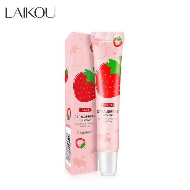 LAIKOU Strawberry Lip Balm  Moisturizing Refreshing Non-sticky Anti-Cracked Lip Mask Lips Care 18g