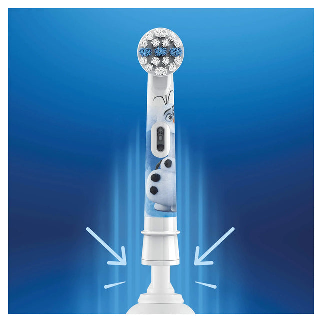 Oral B EB10 Kids Electric Toothbrush Replacement Heads Tiny Round Head Soft Bristle Teeth Cleaning Brush Refill Spiderman Frozen