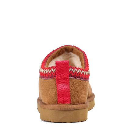 Evshine Winter Genuine Fur Slippers For Women Outdoor Non-slip Plush Lined Snow Boots Fuzzy Cotton Shoes Warm Fur House Slippers