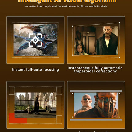 HY350MAX Android 14 Projector 8K Support Smart Home Cinema WiFi6 BT5.0 Portable Mini DLP 4K Video Beamer