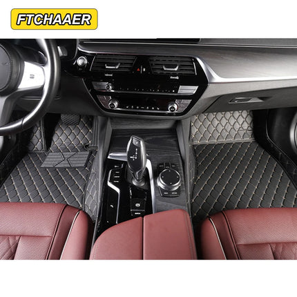 Custom Car Floor Mats For VW Polo Polo-Plus Polo-GTI Auto Carpets Foot Coche Accessorie