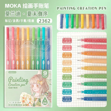 150/6 Colors Colors Large Capacity Acrylic Gel Pen 1.0mm Painting Drawing Student Writing Pen Office School Supplies Stationery