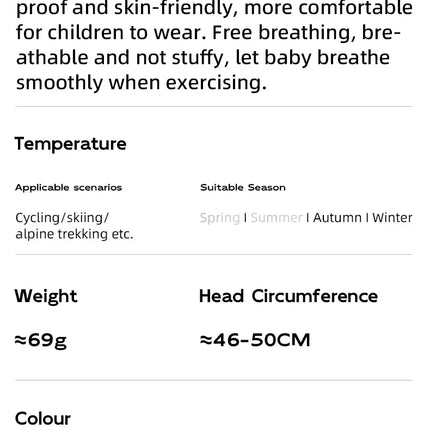 ROCKBROS Ski Mask Outdoor Windproof Full Face Cover UV Protector Breathable Scarf Face Mask Equipment Skiing Cap for Children