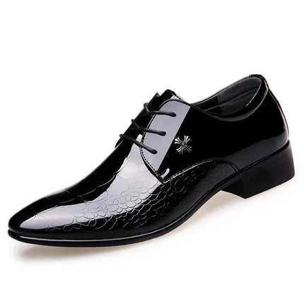 Men's Leather Shoes Black Soft Leather Soft Sole Spring And Autumn Best Man Men's Business Formal Wear Plus Size 38-48
