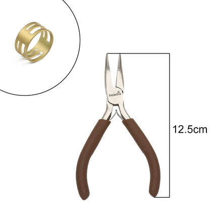 Mini Precision Pliers for Jewelry Making & Watch Repair - Ultra Fine Tip Craft Pliers with Spring Handle Ideal for Detailed DIY