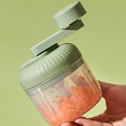 Multifunctional Vegetable Chopper Small Food Processor Manual Hand-Cranked Food Chopper Mincer Tool Garlic Kitchen Gadgets