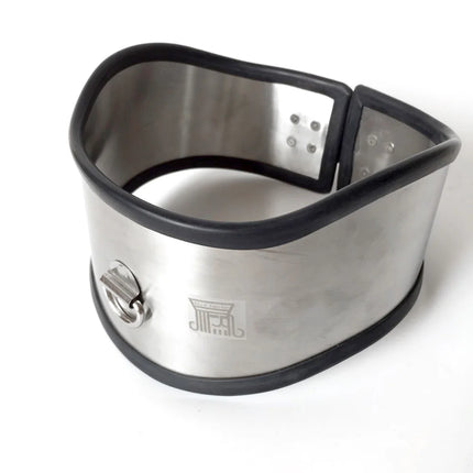 Sex Accessories Stainless Steel BDSM Bondage Posture Neck Collar With Pull Ring Adjustable Collar Rings Strap Harness Sexy Toys