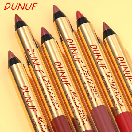 Waterproof Matte Lipliner Pencil Dark Red Contour Tint Lipstick Long Lasting Non-stick Cup Lip Liner Sexy Lips Makeup Cosmetics