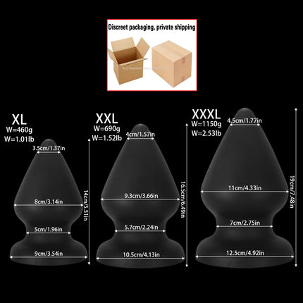 XXXL Fisting Butt Plug Training Dilator Small Huge Anal Plug Super Soft Anal Toys Suction Cup Big Sex Toy For Men Women Buttplug
