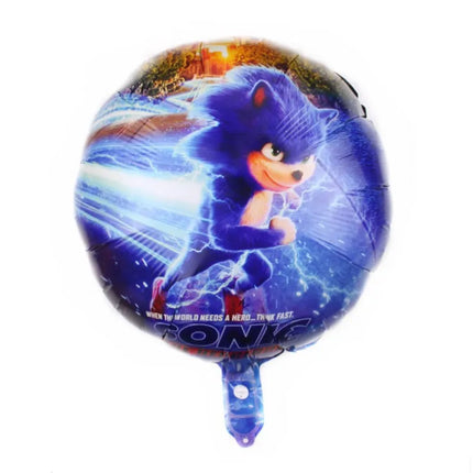 Cartoon Blue Glitter Hedgehog Balloon Sonic Game Happy Birthday Party Decoration Baby Shower Boy Kids Party Supplies Kids Gifts