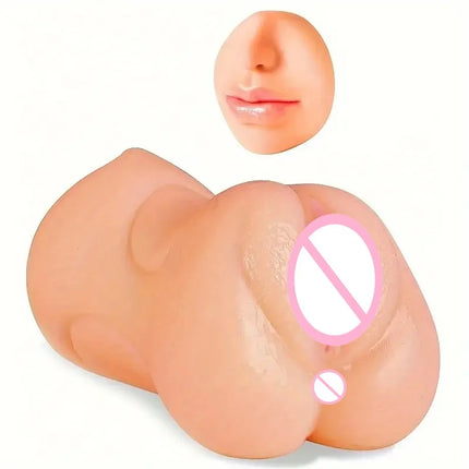 1pc Male Sex Toy Masturbator 3-in-1 Pocket Vagina 3D Realistic Simulation Texture Male Masturbator Adult Product for Men Sex Toy