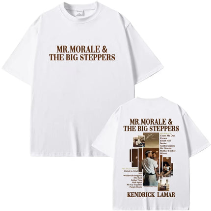 Kendrick Lamar Mr Morale & The Big Steppers T-shirt Men's Hip Hop Fashion Pop Music T Shirt Women Casual Cotton Vintage T-shirts