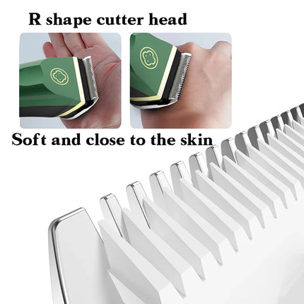 Madeshow 982F 986F Men Hair Clipper LED Display Low Noise Cordless Ceramic Blade Professional Hair Cutting Machine Hair Trimmer