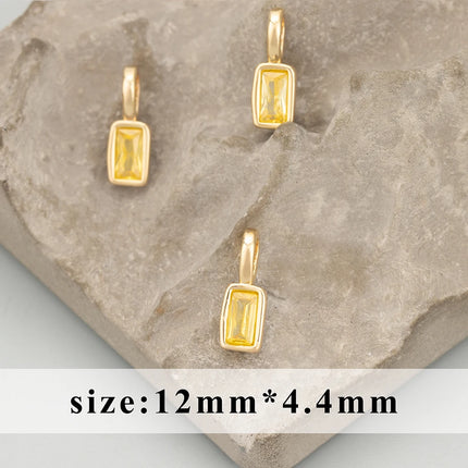 GUFEATHER,6pcs/lot,MH24,jewelry accessories,18k gold rhodium plated,copper,zircons,hand made,charms,diy pendants,jewelry making