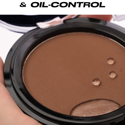 Professional Matte Contour Powder Palette - Long-Lasting Bronzer & Highlighter Makeup Kit for 3D Face Shaping,