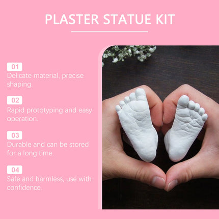 DIY Hands Mold Casting Kit Parent-Child Friends Couple Anniversary Creative Gift Hand Foot Mold Plaster Casting 3D Clone Powder