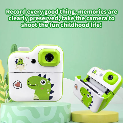 Children Digital Camera Instant Thermal Print Camera 1080 HD Inkless Thermal Print Camera Kids Early Education Puzzle Toys Gift