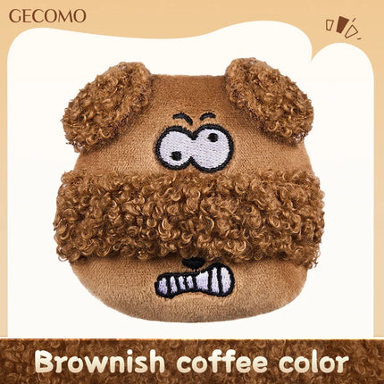 GECOMO Soft Plush Powder Puff for Loose Powder Setting Skin-Friendly Comfortable Flocking Makeup puff