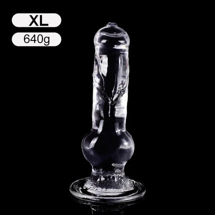 18-33cm Long Animal Dog Dildo TPE Clear Anal Plug Dog Penis Big Suction Cup Cock Vagina Masturbator Anal Sex Toys For Men Women