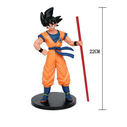 Anime Figure Dragon Ball Son Goku Super Saiyan 22cm Goku DBZ Action Figure Model Gifts Collectible Figurines for Kids