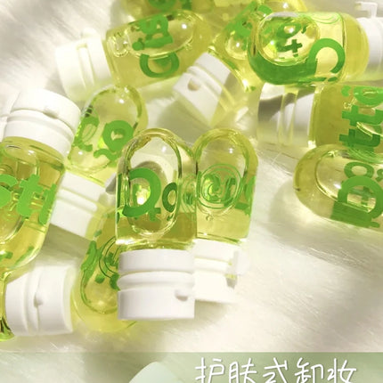 Cistto Makeup Remover Oil Ampoule Disposable Portable Deep Cleansing Gentle Makeup Remover For Face Eyes Lips Rare Beauty