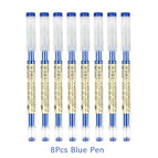 8pcs blue pen / 0.35mm