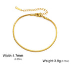 11Square Snake Chain 1 / 17-22 cm