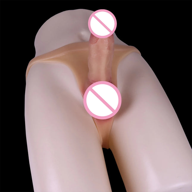 Penis Pants Solid/Hollow Realistic Wear Dildo Pants Strap On Adult Silicone Big Dick Women Sex Toys Stimulation Vaginal Lesbian