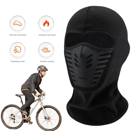 Winter Outdoor Cycling Full Face Mask Windproof Dustproof Keep Warm Face Cover Ski Head Cover Motorcycle Riding Balaclava Cap