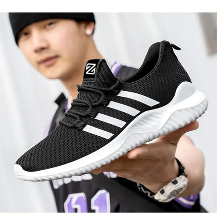 Lightweight Men's Running Shoes Outdoor Breathable Men Sports Shoes Anti-slip Male Sneakers Fashion Flexible Tennis Lace-up 3744