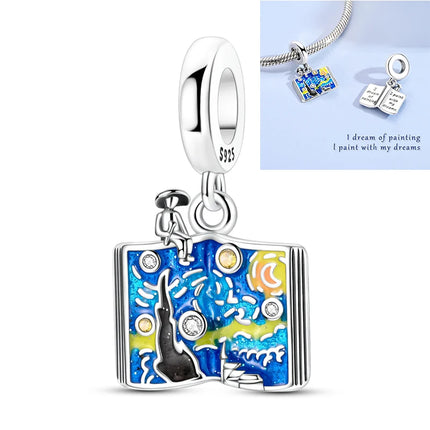 925 Sterling Silver Girl Holding Puppy Charm Love Tree of Life Fit Original 925 Bracelet For Women DIY Birthday Gift Jewelry