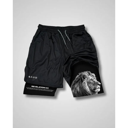 Classic Brand Heavy Woven Quick Dry Casual Sports ShortsSAVD High Street 2025 Large Pattern Letter Print High Gram