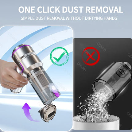 New 988000PA Mini Portable Car Vacuum Cleaner Wireless Vacuum Cleaner Powerful Suction Handheld Portable Vacuum Cleaner for Car