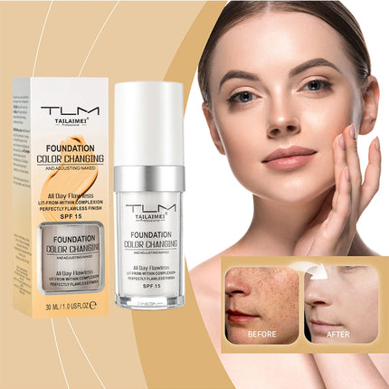 30ml Foundation Magic Color Changing Foundation Liquid Soft Matte Long Lasting Hydrating Makeup Base Maquiagem Korea Makeup
