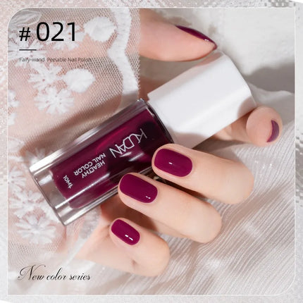 Colorful Water-Base Nail Polish 40 Colors Air Dry Peel Off Nail Art for Manicure DIY Long Lasting Nail Supplies Painting Varnish