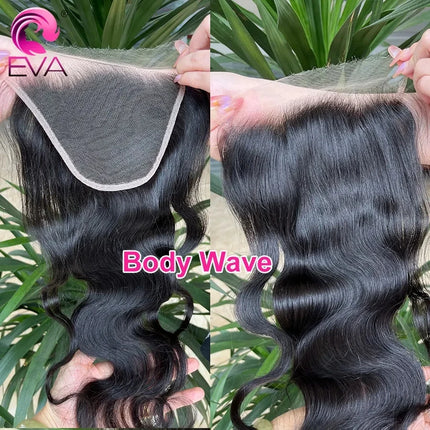 Eva Hair Ultra Thin HD Lace Melt Skins 13x4 13x6 HD Lace Frontal Only Human Hair Pre Plucked 7x5 5x5 6x6 9x6 HD Lace Closures