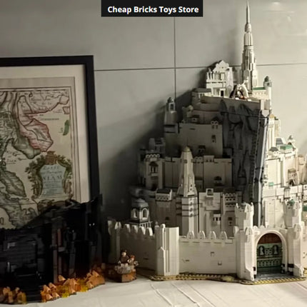 Dispaly Model The City Capital Minas Tirith Home Decor Adults Gifts DIY Bricks Building Blocks Cheapest 2026 Suitable 8278pcs