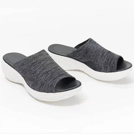 Women's Sandals Low Heels Sandals Shoes For Woman Summer Sandals Wedge Heel Slippers Summer Shoes Indoor Outdoor Sandalias Mujer