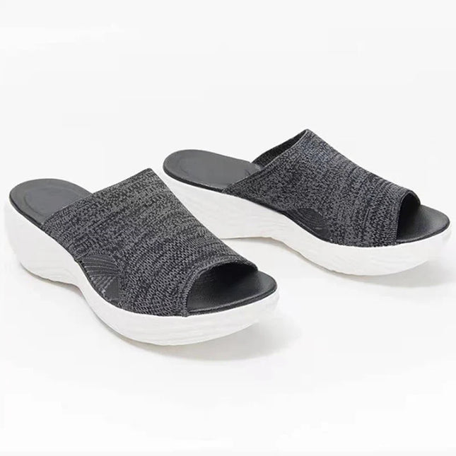 Women's Sandals Low Heels Sandals Shoes For Woman Summer Sandals Wedge Heel Slippers Summer Shoes Indoor Outdoor Sandalias Mujer