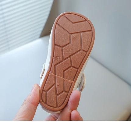 Toddlers Girls Leather Shoes Princess Sweet Simple Classic Kids Leather Flats for Medium Girl Children Dress Shoes for Wedding