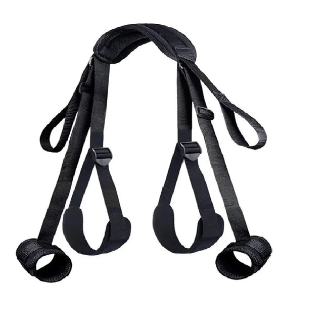 Many Kinds of Bondage Kit BDSM Shoulder Sex Swing Adjustable Love Slings Ankle Cuffs Neck Pad,Open Leg,SM Bed Restraints