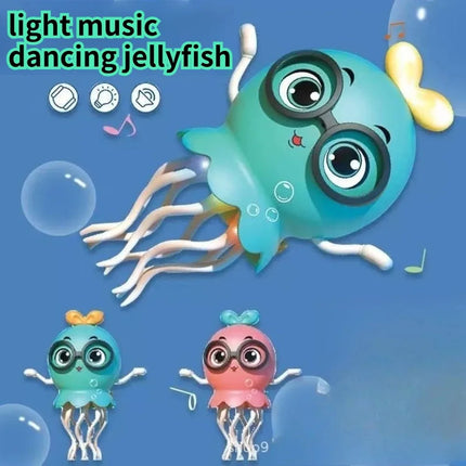 Best Selling Electric Quirky Dancing Bow Tie Shaped Jellyfish Automatic Sensing Obstacle Avoidance Light Up Toy Birthday Gift