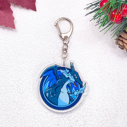 Pokémon Pikachu Gengar Bulbasaur Squirtle Car Keychain Accessories Acrylic Charms Pendant For Bag Key Holder Backpack Decoration