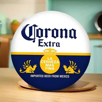 Corona Extra Beer Cartoon Brooches Anime Badge Round Handmade Brooch Lapel Pins Jewelry For Backpack Clothes Gifts