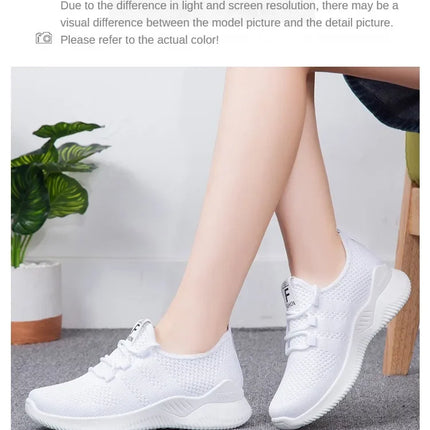 2025 Sports Running Shoes Women's Mesh Breathable Walking Women's Sports Shoes Comfortable and Fashionable Casual Sports Shoes