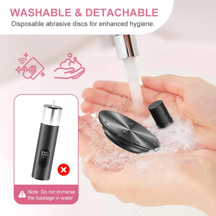 Electric Foot Grinder For Feet, 2-In-1 Foot File & Nail Polisher, Electric Callus Remover Pedicure File Unisex With Gift Box