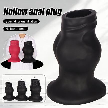 Huge Male Hollow Anal Butt Plug Suction Cup Big Butt Plug Dilator Training Expansion Large Anal Plug Adult Sex Toys For Gay Men