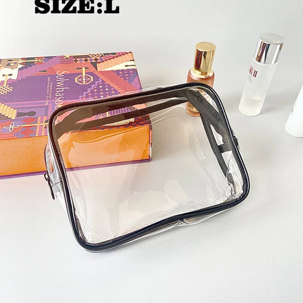 20Custom Waterproof Storage Bag Portable Cosmetic Pvc Bag  Handbag Toiletry Bag Minimalist Transparent Makeup Bag Travel Washbag