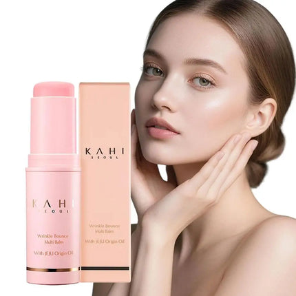 KAHI Multi Balm Stick Wrinkle Bounce Moisturizing Multi Balm Daily Face Moisturizer Stick Korean Skincare Hydrating Stick