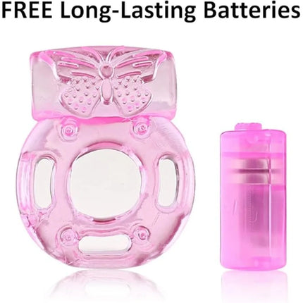 Vibrating Ring Vibrator Cock Ring Silicone Penis Ring Clit Stimulator Intimate Sex Toy Men Long Lasting Stronger Vibrators Ring